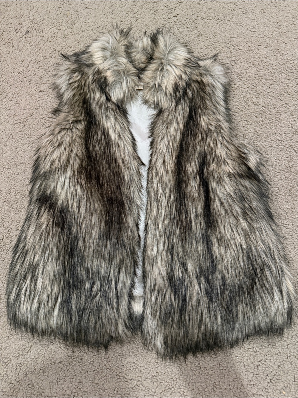 Michael Kors Faux Fur Vest - Neutral Multi-Tone